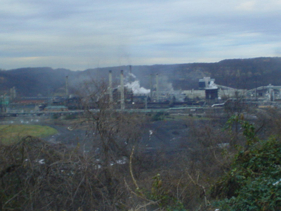 Clairton, PA: View of Clairton coke works from Ridge Ave.