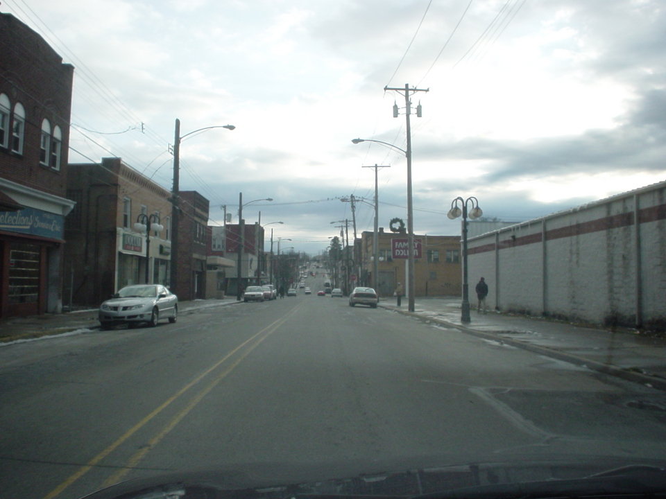Clairton, PA: View of main business district from the opposite direction on Miller Ave.