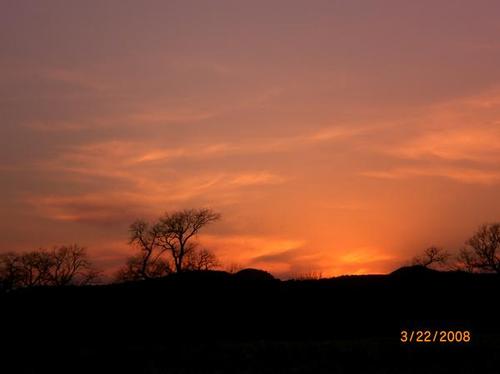 Camp Wood, TX: Sunset in Camp Wood, Texas