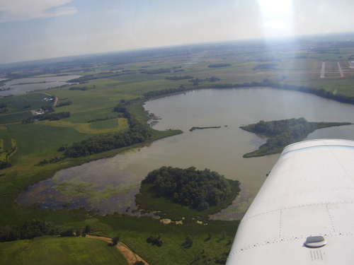 St. Cloud, MN: Over a lake in mankato