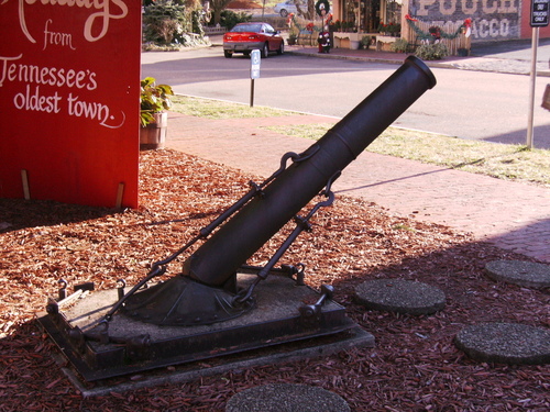 Jonesborough, TN: A cannon in Jonesborough