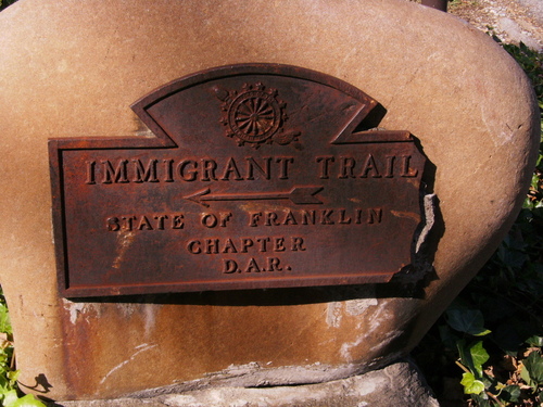 Jonesborough, TN: A historical marker in Jonesborough