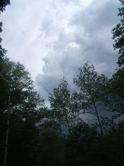 Skidway Lake, MI: An angry summer sky