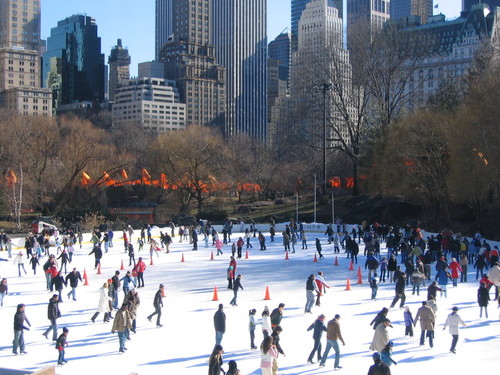 New York, NY: Ice skating in Central Park