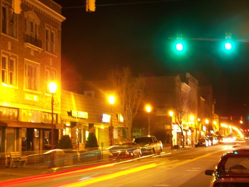Monongahela, PA: Downtown Monongahela at night