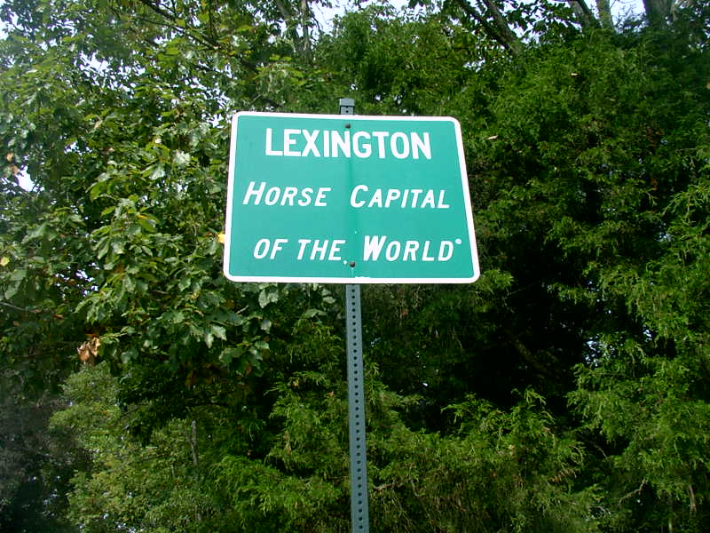 Lexington-Fayette, KY: Grimes Mill Rd. county line sign (one of the few left!)