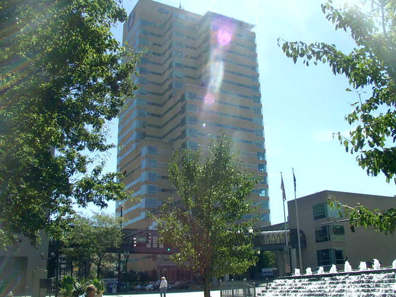 Lexington-Fayette, KY: Kincaid Tower and partial view of Triangle park