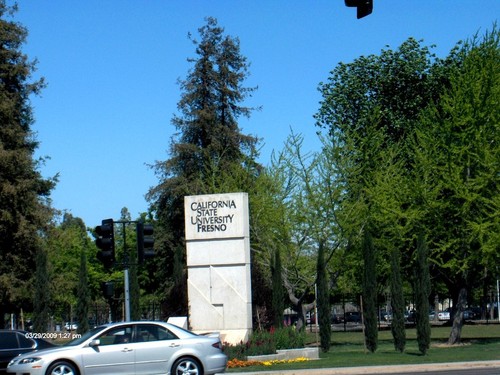 Fresno, CA: California State University Fresno Signage