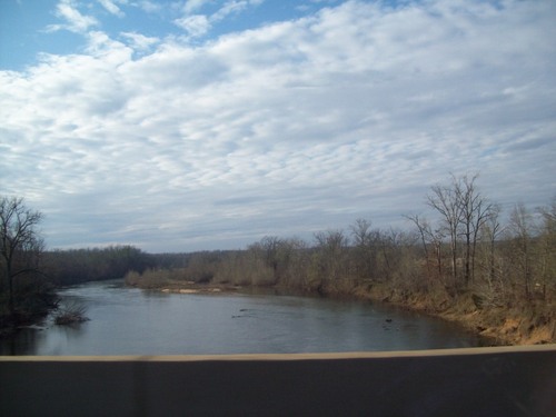 Doniphan, MO: On Current River Bridge looking at Current River.