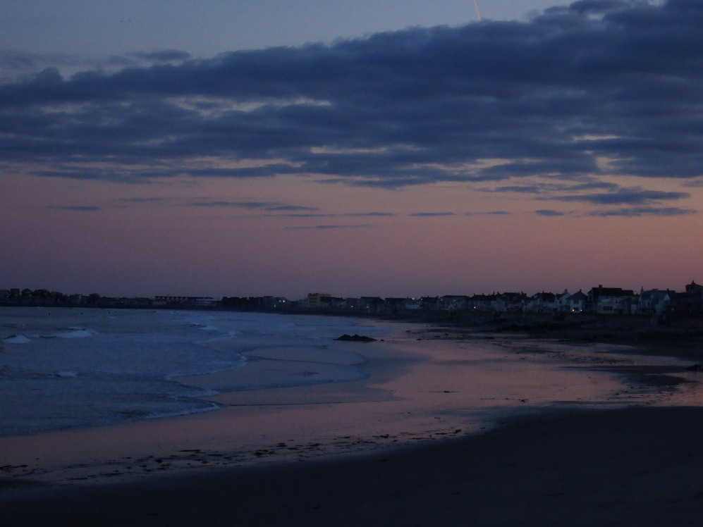 Hampton, NH: North Beach at sunset in March 09