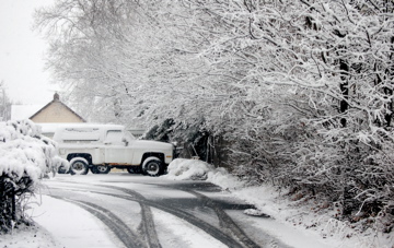 Keyport, NJ: Keyport parking lot covered in snow last winter