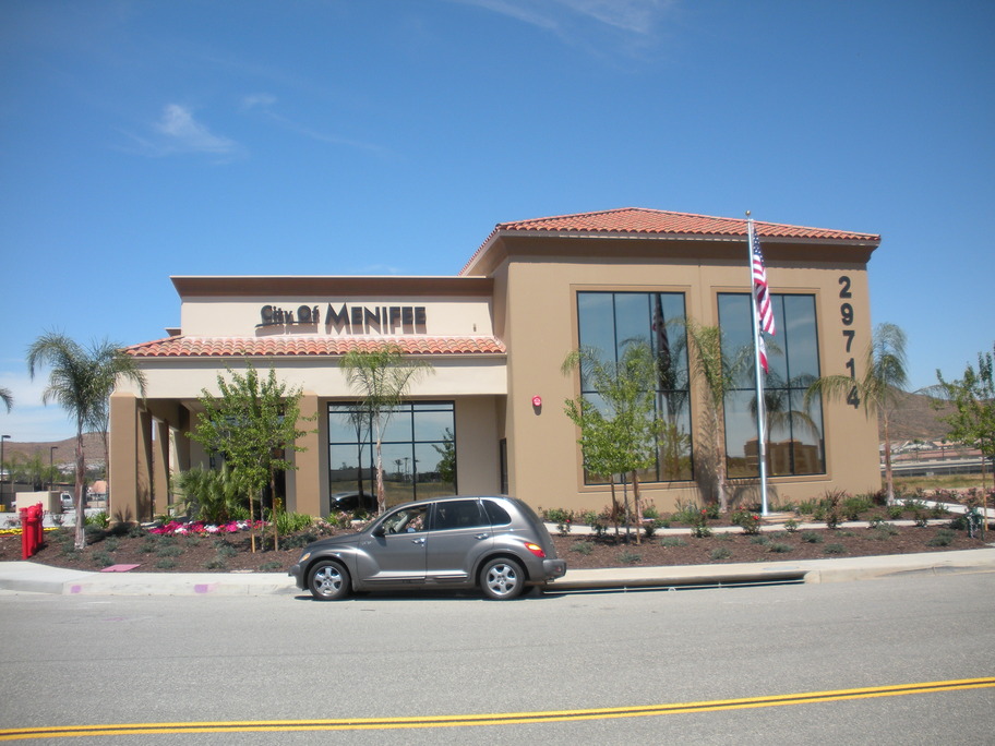 Sun City, CA: City of Menifee - City Hall & Admin. New building is located on Haun Road.