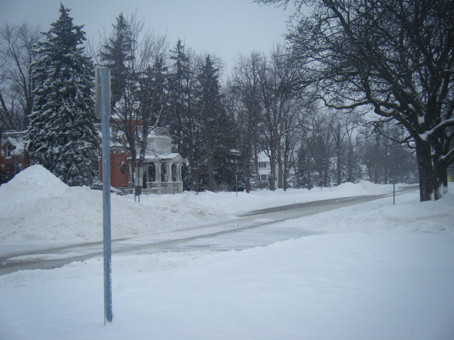 Capac, MI: A wintery view from the funeral home