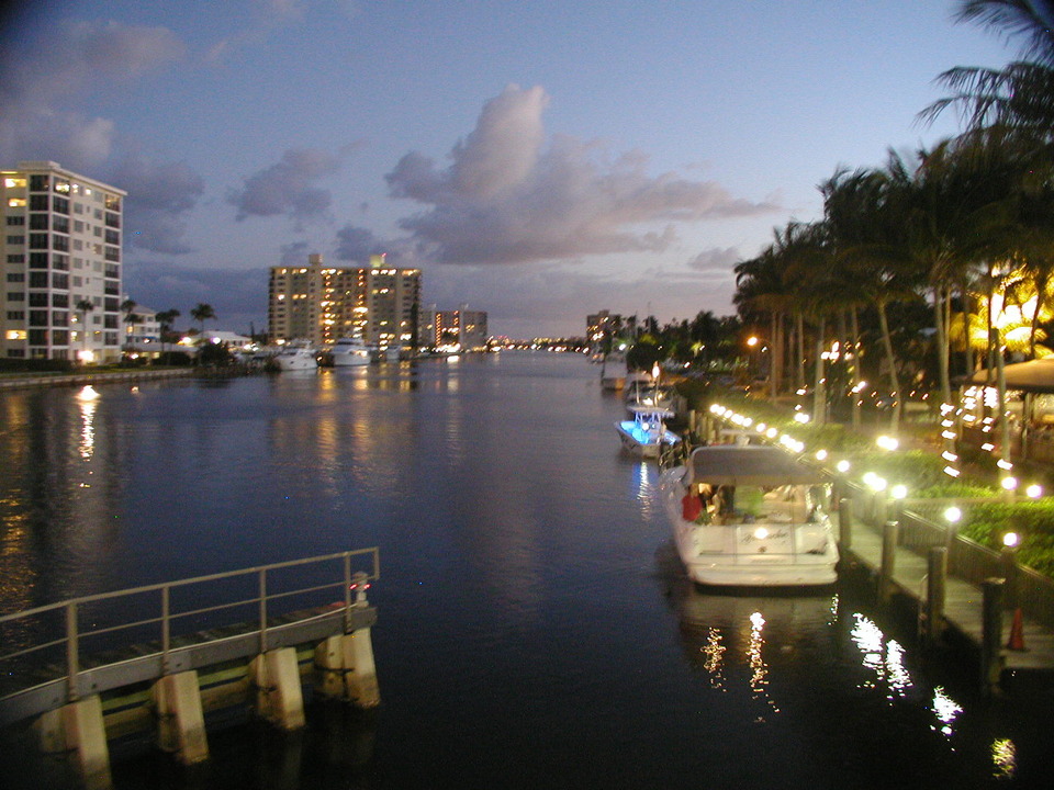 South Palm Beach, FL: Atlantic Avenue Bridge view, Delray Beach Florida 3/7/2009