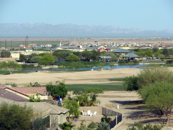 Queen Creek, AZ: View from Johnson Ranch Golf Course