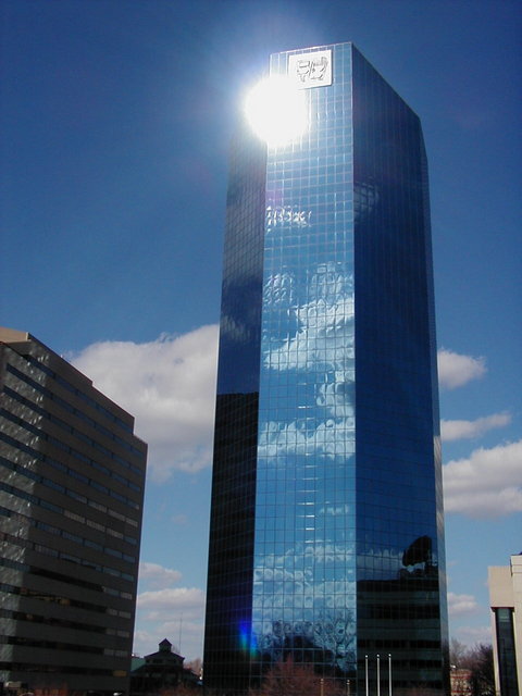 Lexington-Fayette, KY: Sun reflects on 5/3 Tower in downtown Lexington, KY