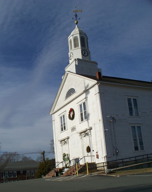 North Reading, MA: The Third Meating House in Winter