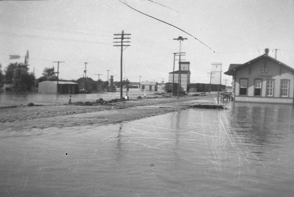 Friona, TX: This is taken in about 1930-1940. I was told this was the only time it ever flooded in Friona.