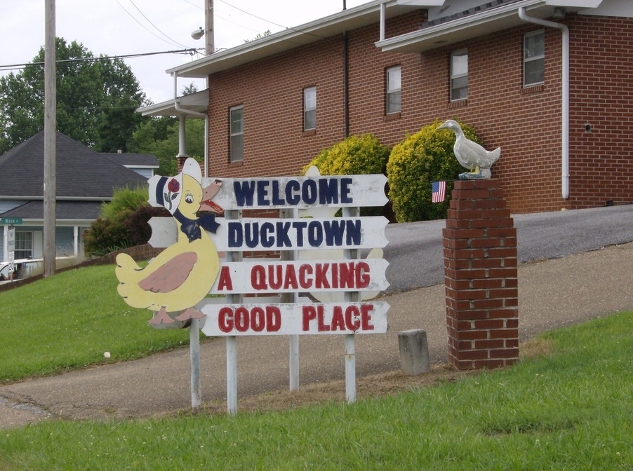 Ducktown, TN to Ducktown sign photo, picture, image