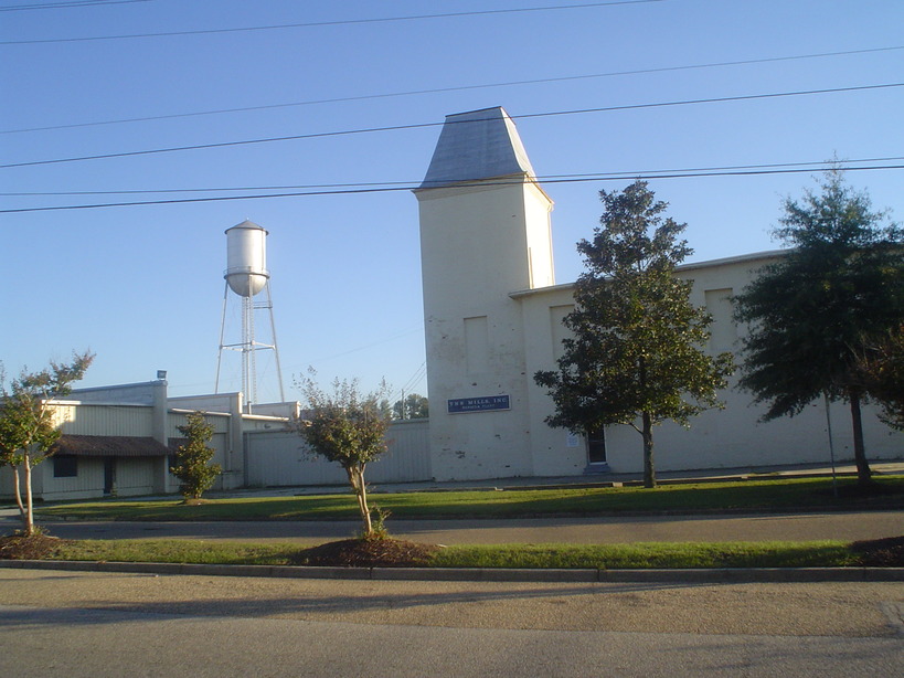 Eufaula, AL: Old Mill in Downtown (now demolished)