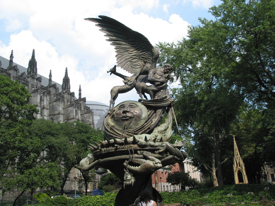 New York, NY: The Garden of Cathedral Church of Saint John the Divine