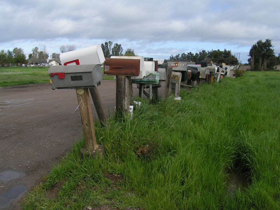 Ramona, CA: Rural mailboxes in Ramona, CA