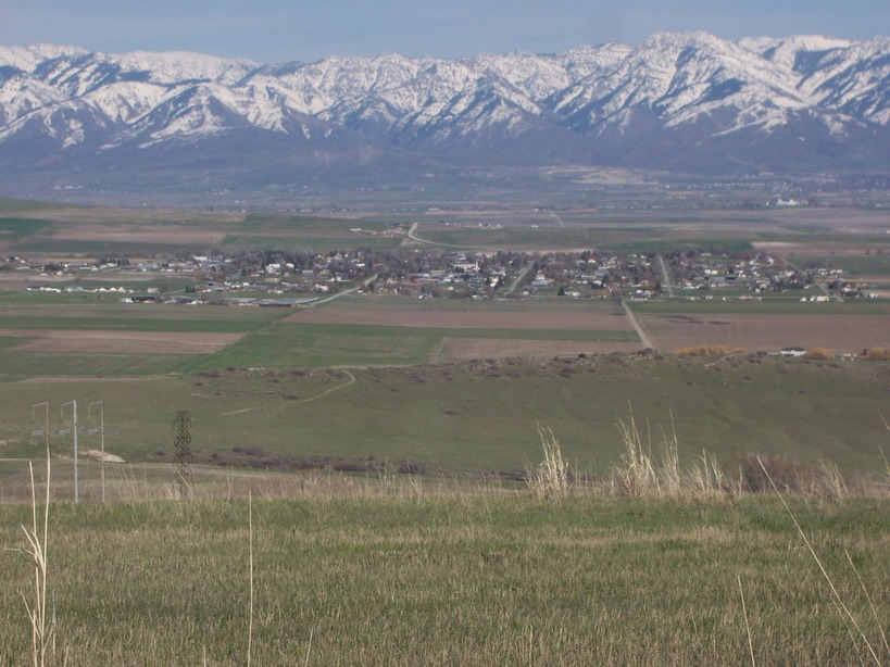 Newton, UT: Looking over Newton from the west mountains