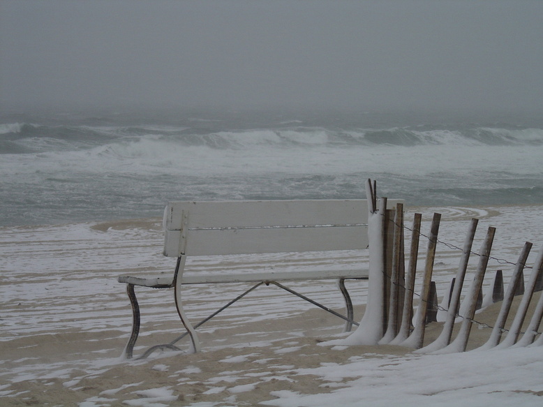 Lavallette, NJ: stormed beach
