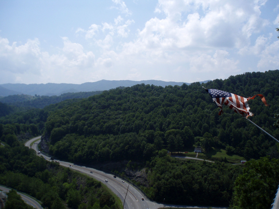 Cedar Bluff, VA: Top of Cedar Bluff Overlook (July 2008)