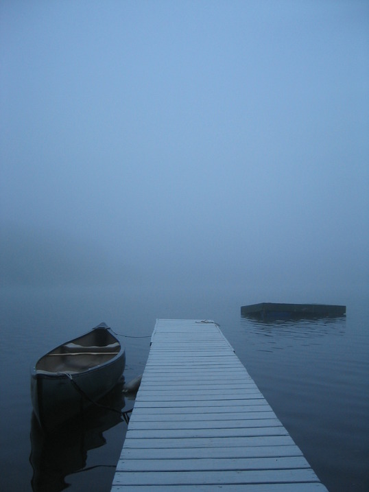 Coventry Lake, CT: Foggy morning - Coventry Lake