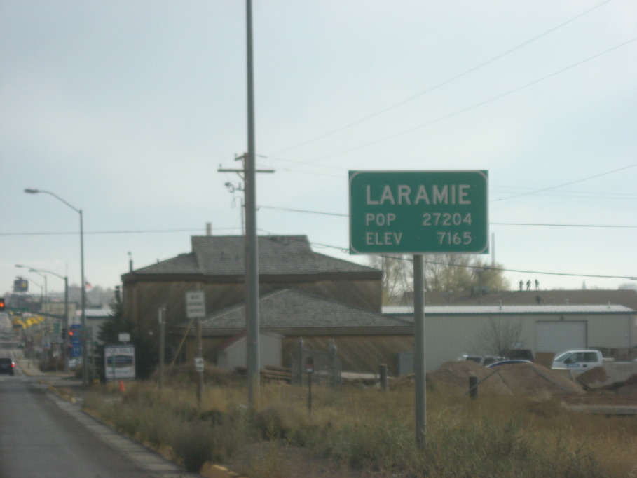 Laramie, WY: City sign