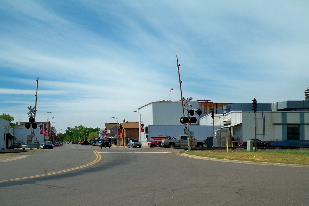 Paynesville, MN main street in Paynesville photo, picture, image