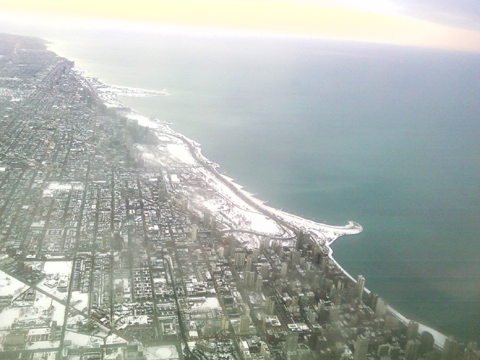 Chicago, IL: picter tooked from 12,000 feet above
