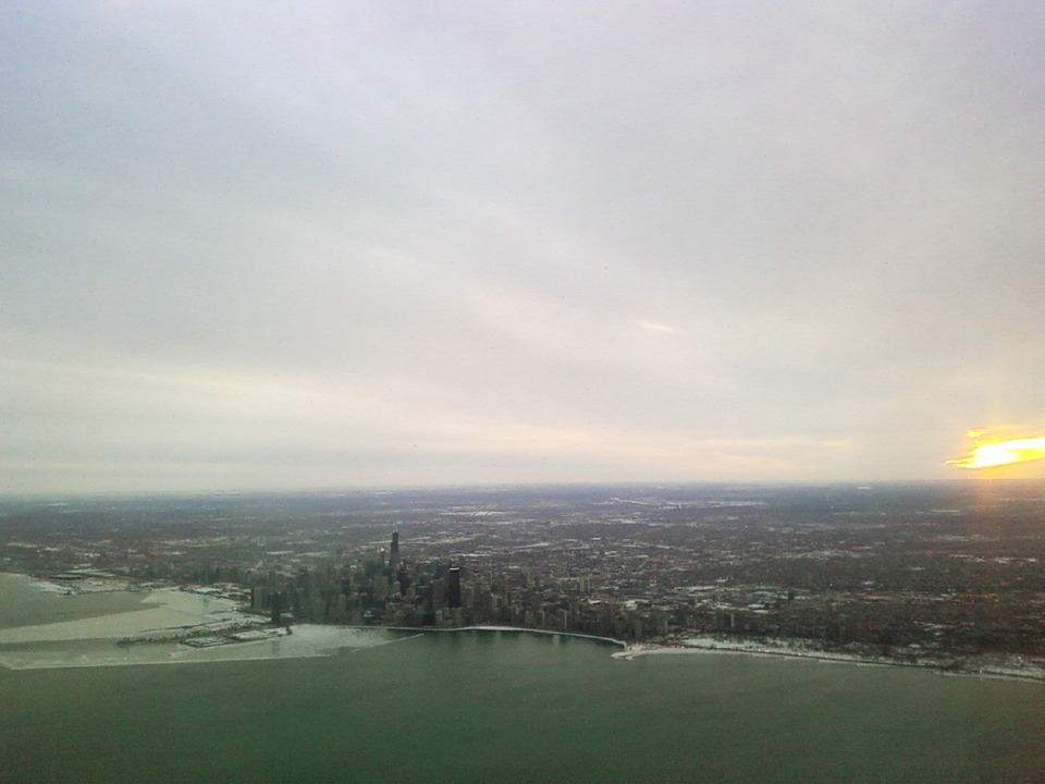 Chicago, IL: 12,000 feet from a plane