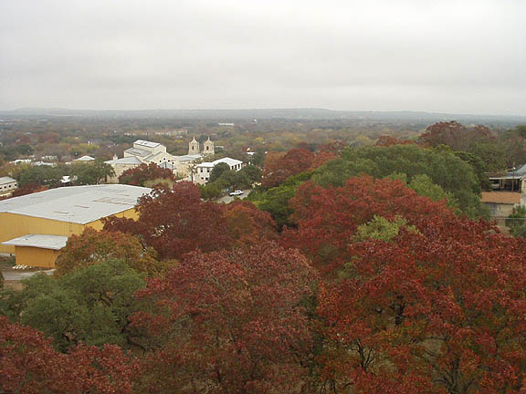 Boerne, TX: Fall foliage as viewed from the Benedictine Tower