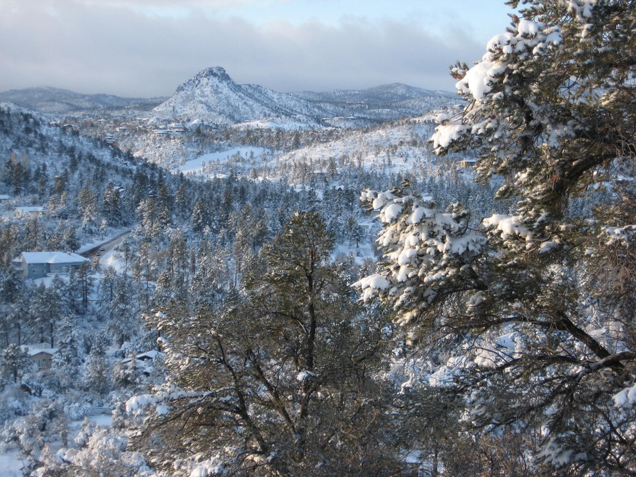Prescott, AZ: Thumb Butte Snow 2