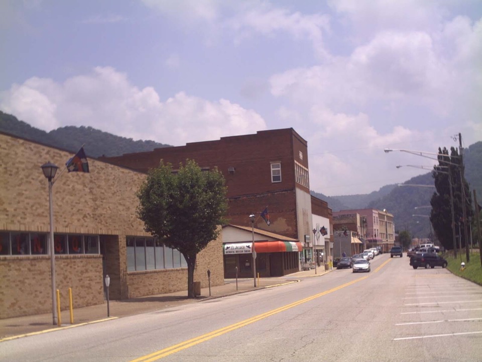Montgomery, WV: City of Montgomery WV - photo of 3rd Ave with BINGO Hall & Mexican Resturant looking east