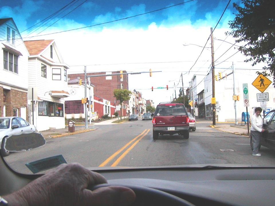 Freeland, PA: PiPicture of Centre St. where Only traffic light in whole town is located