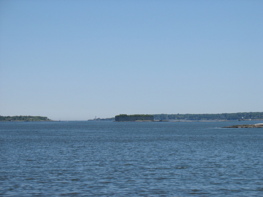Falmouth, ME: Looking out onto Casco Bay from Mackworth Island
