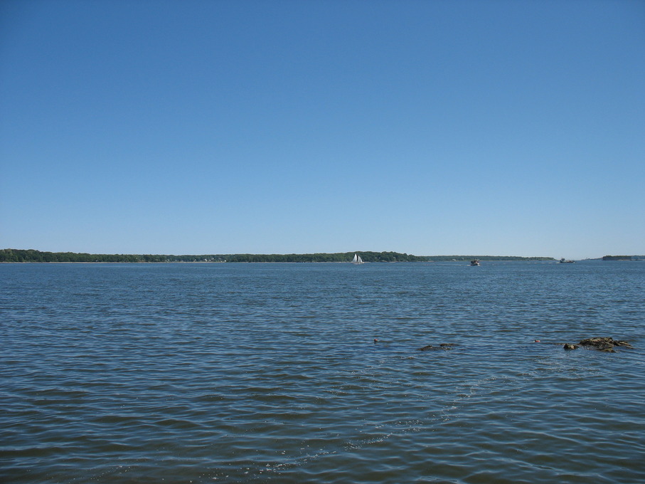 Falmouth, ME: Looking out onto Casco Bay from Mackworth Island