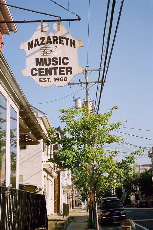 Nazareth, PA: Main Street sign