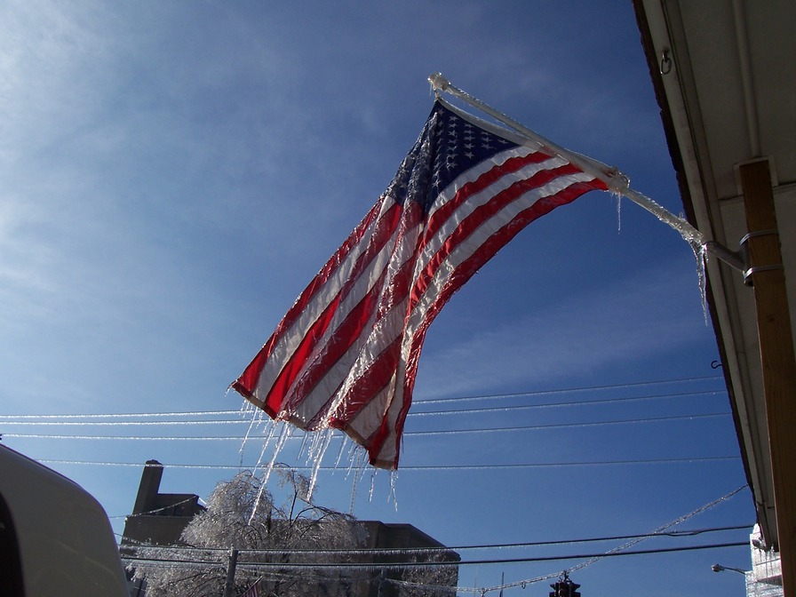 Dixon, KY: Old Glory still flies high no matter the weather in Dixon