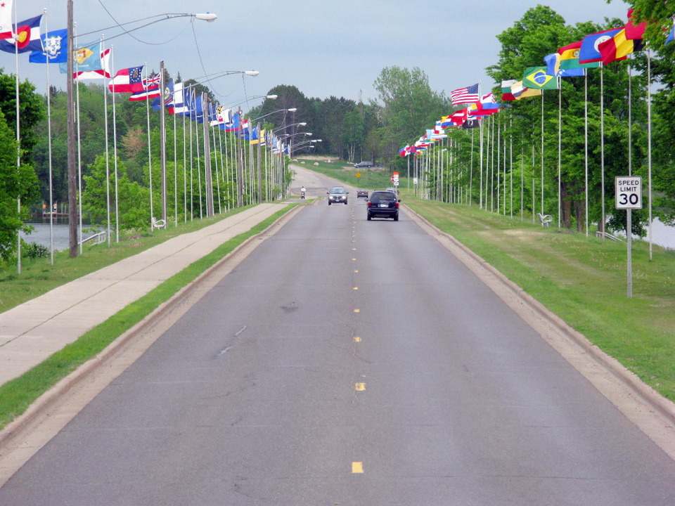 Chisholm, MN: Bride of Peace seen from Downtown