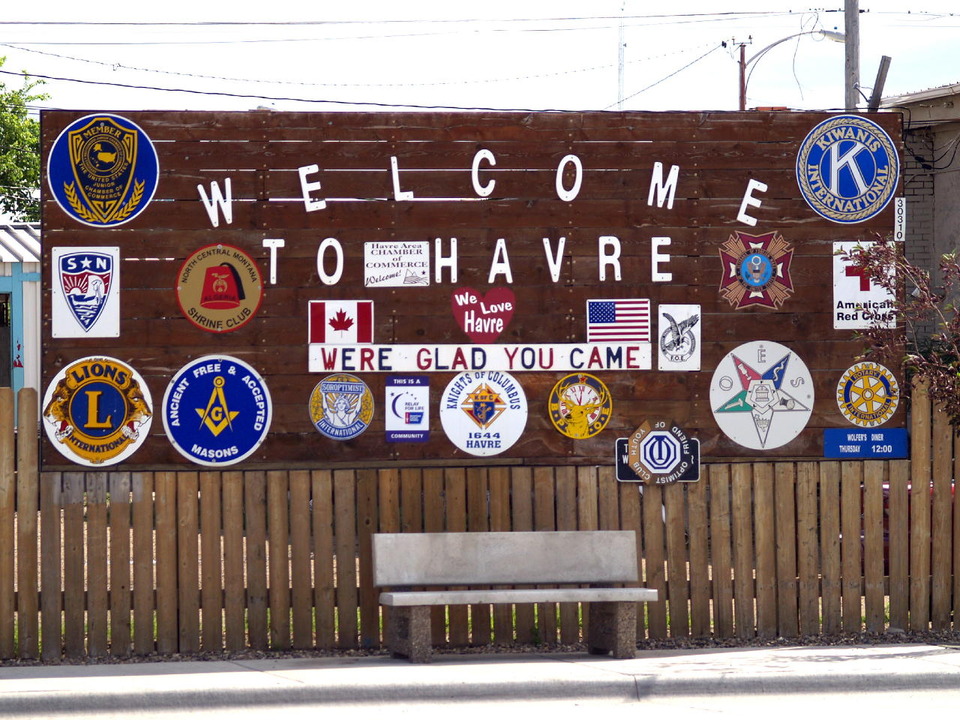 Havre, MT: Welcome Sign