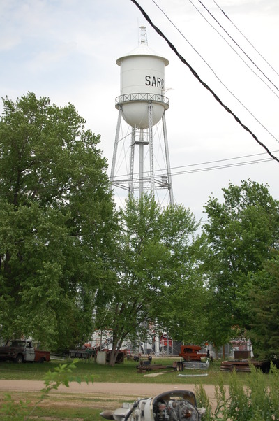 Sargent, NE: Underneath Water Tower