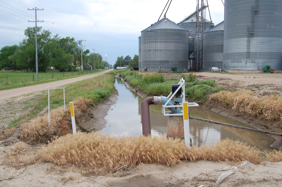 Sargent, NE: Part of the City's modern storm drainage system