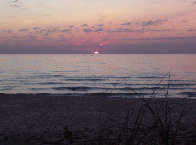 St. Joseph, MI: Sunset at Silver Beach