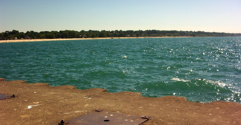 St. Joseph, MI: on the south pier