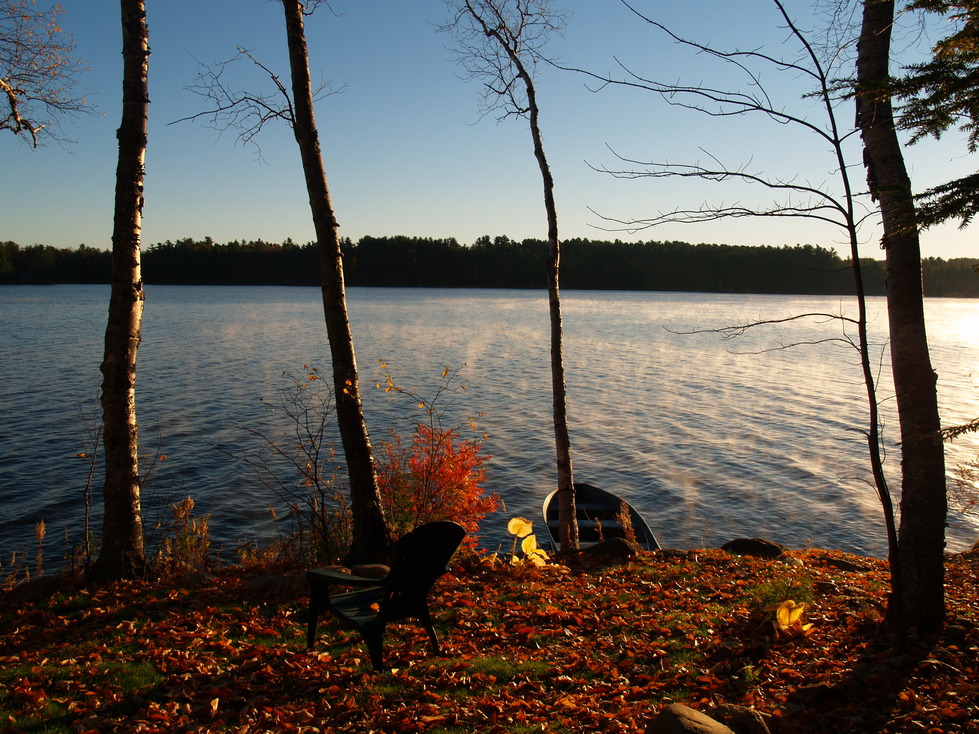 Wilton, ME: Early morning light on Wilson Lake Wilton, Maine