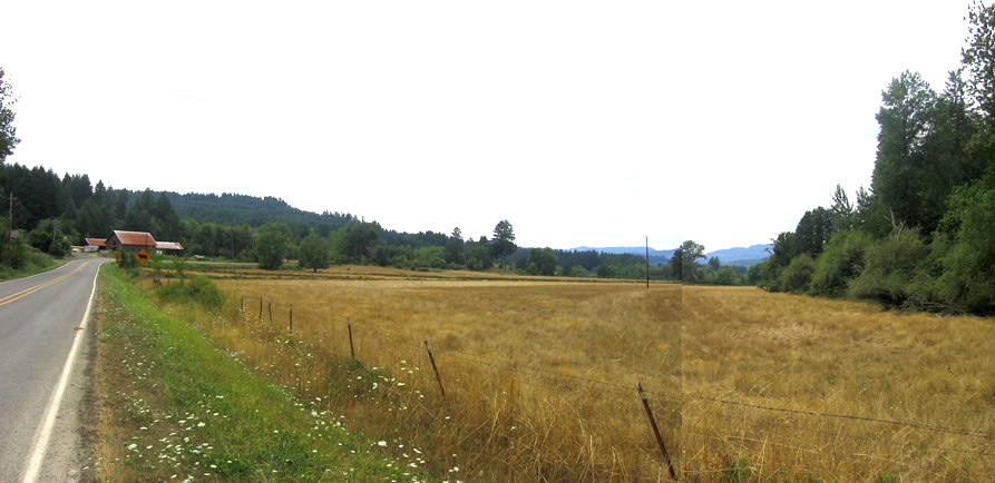 Marcola, OR: View along Wendling Road